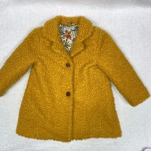 Primmi mustard gold boucle dress coat 24m